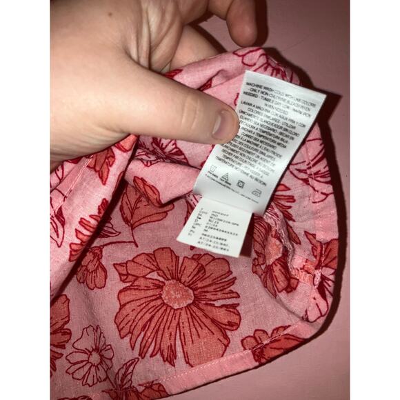 NWT Jessica Simpson Kera Floral Sleeveless Ruffle Top Size Medium - Picture 6 of 7